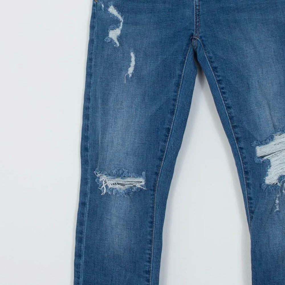 Anthropologie Pilcro‎ Slim Boyfriend Crop Denim Jeans Bohemian Preppy Womens 26